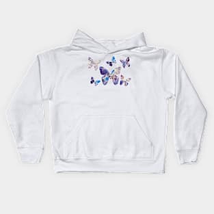 Purple Butterflies Kids Hoodie